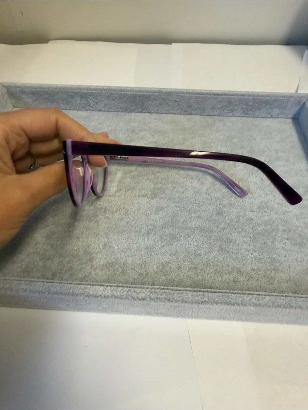 NWOT Foxy Molly Purple PLO Women's Cat-Eye Glasses frames Eyesize 51